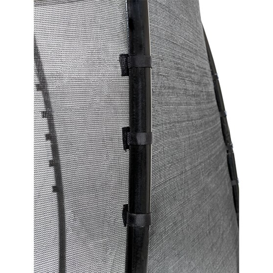 Trampoline EXIT Supreme groundlevel 244x427cm avec filet de sécurité - gris