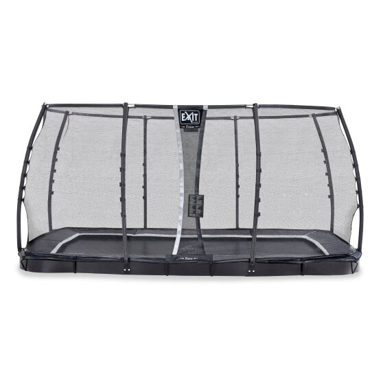 Trampoline EXIT Supreme groundlevel 244x427cm avec filet de sécurité - noir