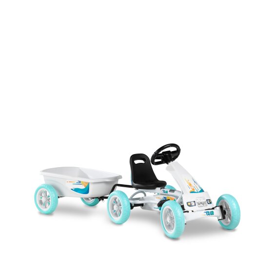 Kart EXIT Foxy Club avec remorque - blanc
