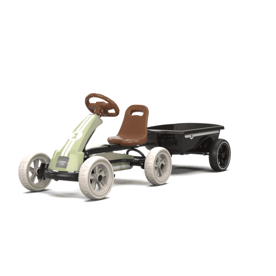 EXIT Foxy kart à pédales avec remorque pour enfants vert | dès 2 ans