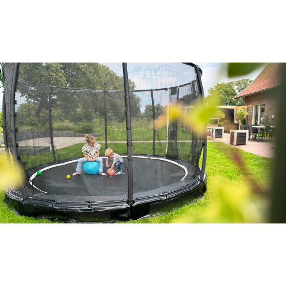 Trampoline enterré EXIT Allure Premium ø366cm - noir