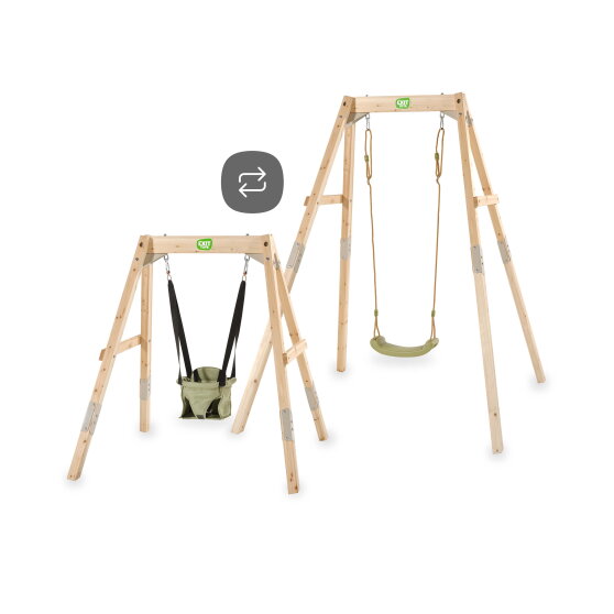 Balançoire en bois évolutive EXIT Silvi