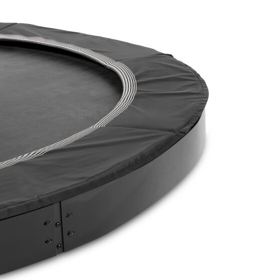 Trampoline de sport enterr&eacute; au niveau du sol EXIT InTerra &oslash;427cm - noir