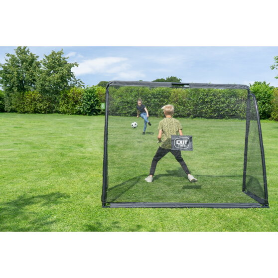 But de football en acier EXIT Coppa 220 x 170 cm - noir