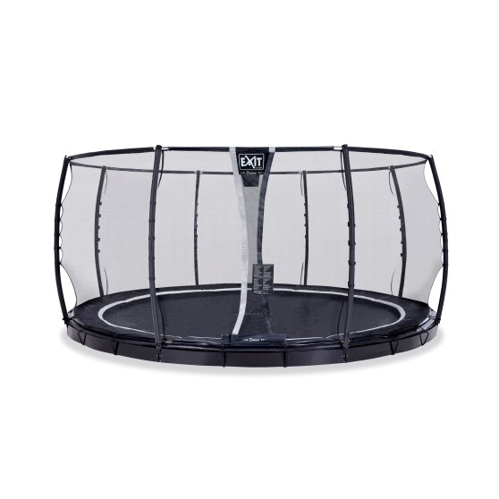 Trampoline EXIT Supreme groundlevel ø366cm avec filet de sécurité - noir