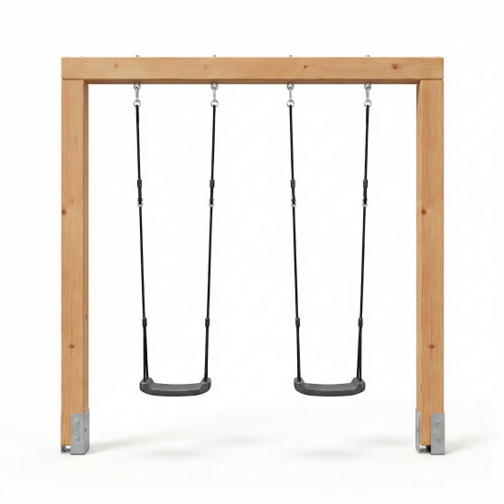 EXIT Linea Massiv 140 Balançoire double en bois