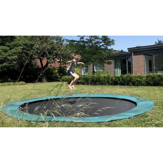 Le trampoline enterré EXIT Supreme groundlevel ø305cm - gris