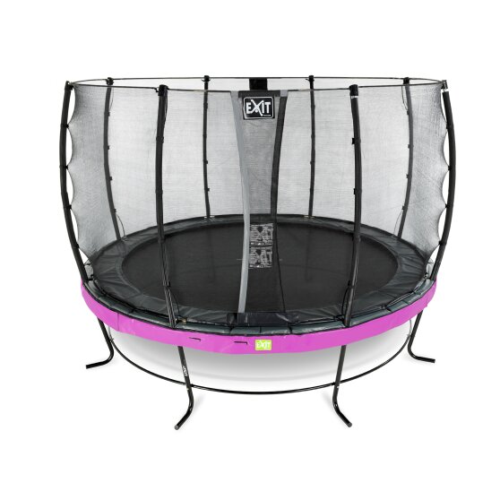 Trampoline EXIT Elegant ø427cm avec filet de sécurité Economy - violet