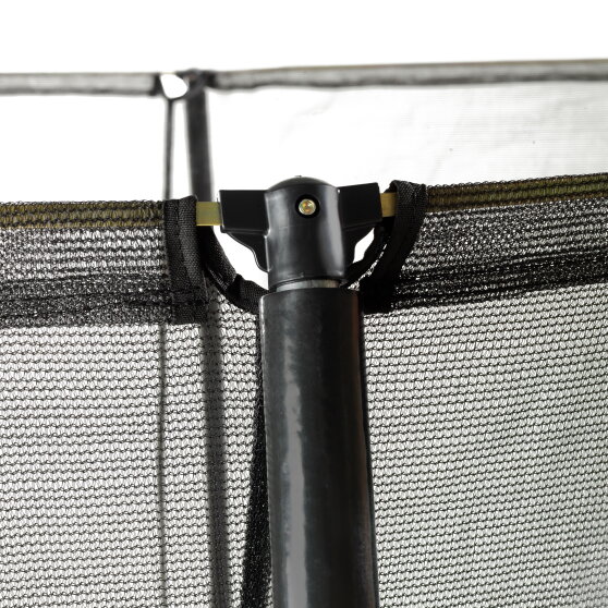 Trampoline enterré EXIT Silhouette ø244cm avec filet de sécurité - vert