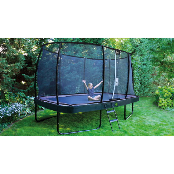 Trampoline EXIT Elegant Premium ensemble complet 244x427cm - noir