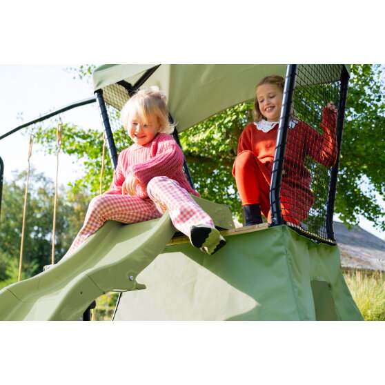 Aire de jeux avec toboggan et double balan&ccedil;oire EXIT Ivy