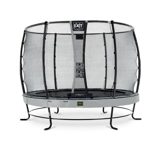 Trampoline EXIT Elegant Premium ø305cm avec filet de sécurité Deluxe - gris