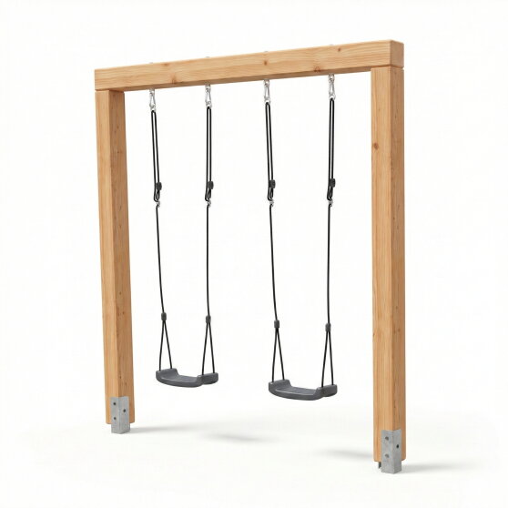 EXIT Linea Massiv 140 Balan&ccedil;oire double en bois