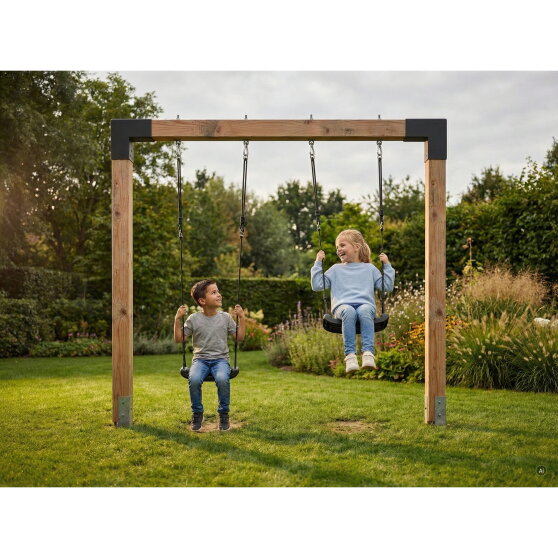 EXIT Linea Robust 110 Balançoire double en bois
