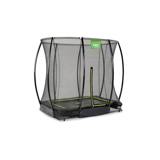 Trampoline enterré EXIT Silhouette 153x214cm avec filet de sécurité - noir