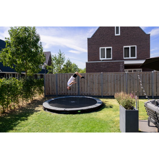 Trampoline enterré EXIT Elegant sports ø427cm - noir