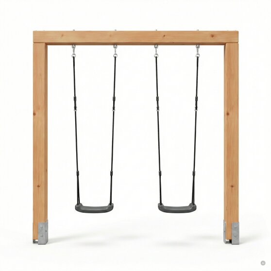 EXIT Linea Massiv 140 Balançoire double en bois