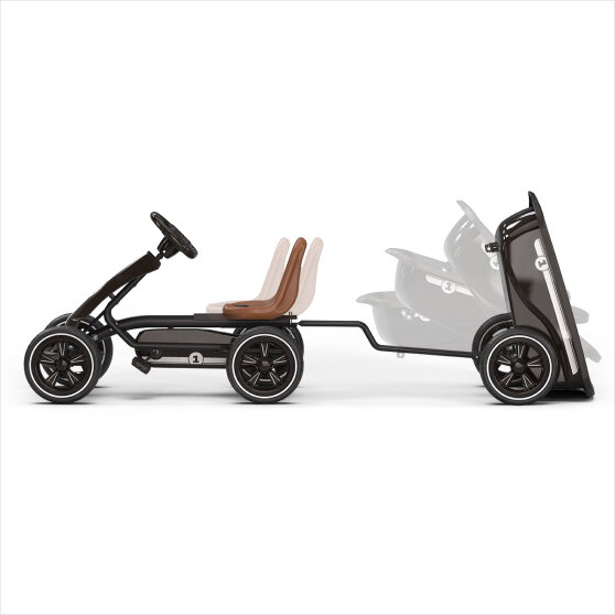 EXIT Foxy kart à pédales avec remorque pour enfants noir | dès 2 ans