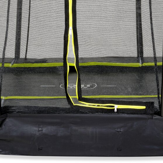 Trampoline enterré EXIT Silhouette ø244cm avec filet de sécurité - noir