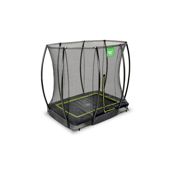 Trampoline enterré EXIT Silhouette 153x214cm avec filet de sécurité - noir
