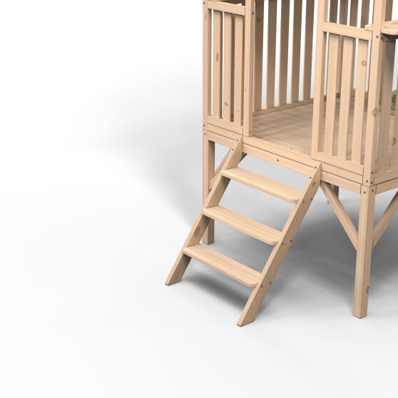 Maisonnette en bois avec toboggan EXIT Panorama 300