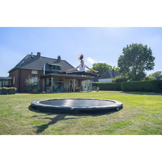 Trampoline enterré EXIT Silhouette sports ø427cm - vert