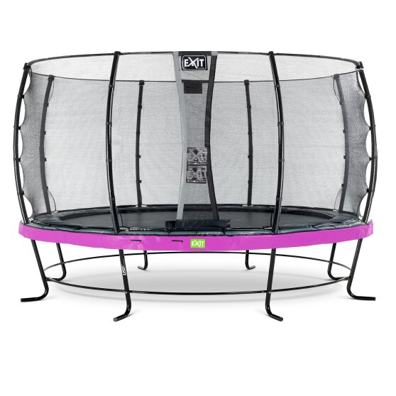 Trampoline EXIT Elegant ø427cm avec filet de sécurité Economy - violet