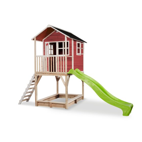Cabane en bois EXIT Loft 700 - rouge