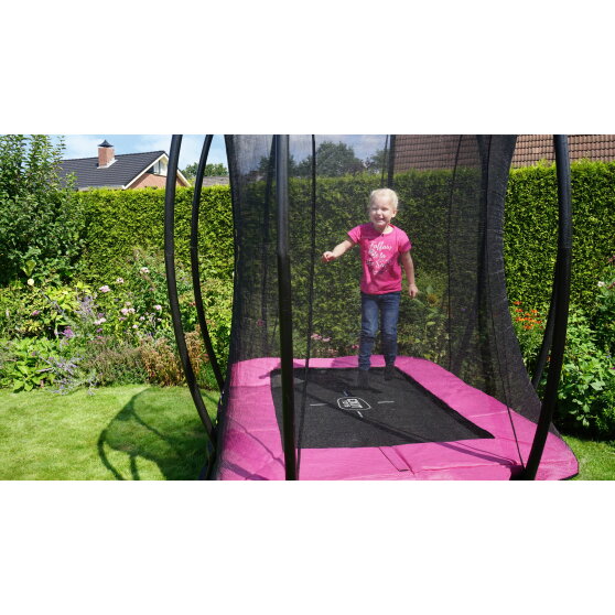 Trampoline EXIT Silhouette 153x214cm - rose