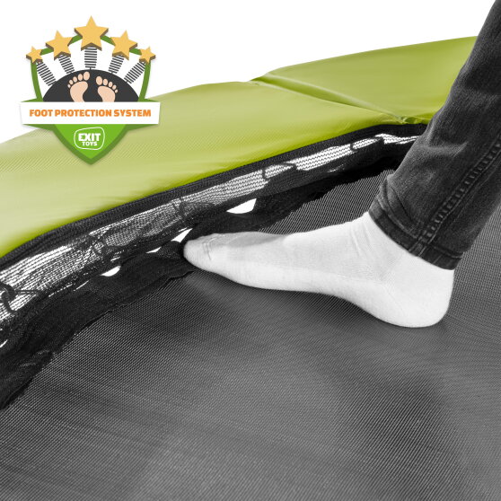 Trampoline enterré EXIT Silhouette sports ø244x366cm - vert