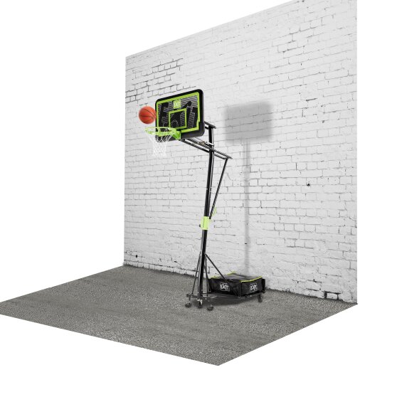 Panneau de basketball mobile à roulettes EXIT Galaxy - black edition