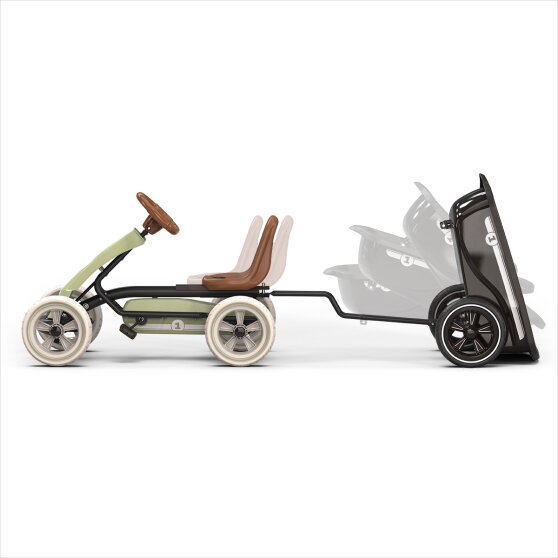 EXIT Foxy kart à pédales avec remorque pour enfants vert | dès 2 ans