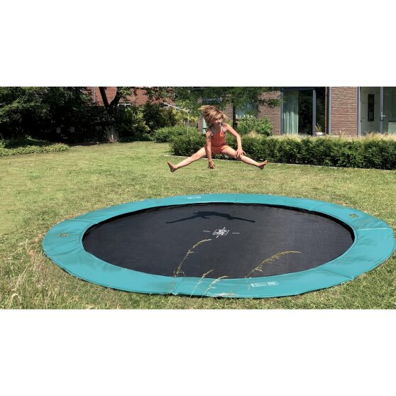Le trampoline enterré EXIT Supreme groundlevel ø366cm - gris