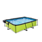 Piscine EXIT Lime 300x200x65cm avec pompe filtrante et d&ocirc;me - vert