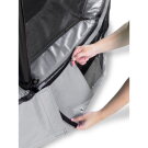 Trampoline enterré EXIT Elegant de 214x366cm avec filet de sécurité Economy - gris