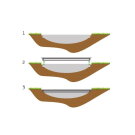 Trampoline EXIT Supreme groundlevel ø427cm avec filet de sécurité - noir