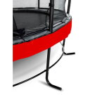 Trampoline EXIT Elegant Premium ø253cm avec filet de sécurité Deluxe - rouge