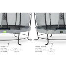 Trampoline EXIT Elegant Premium ø305cm avec filet de sécurité Deluxe - gris