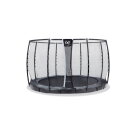 Trampoline EXIT Supreme groundlevel ø305cm avec filet de sécurité - gris