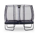 Trampoline EXIT Elegant Premium de 214x366cm avec filet de sécurité Deluxe - noir