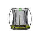 Trampoline enterré EXIT Silhouette ø183cm avec filet de sécurité - vert