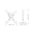 Figure de signalisation EXIT X-man