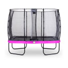 Trampoline EXIT Elegant de 214x366cm avec filet de sécurité Economy - violet