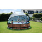 Piscine EXIT Lime ø360x76cm avec pompe filtrante et dôme - vert