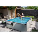 Piscine EXIT Soft Grey 300x200x65cm avec pompe filtrante et voile d'ombrage - gris