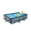 Piscine EXIT Stone 300x200x65cm avec pompe filtrante - grise