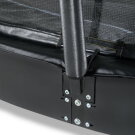 EXIT Dynamic trampoline enterré au niveau du sol 275x458cm avec filet de sécurité - noir