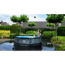 Piscine EXIT Black Wood &oslash;300x76cm avec pompe filtrante - noir