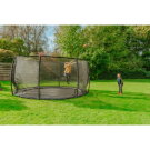 EXIT Dynamic trampoline enterré au niveau du sol ø427cm avec filet de sécurité - noir