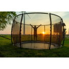 EXIT Dynamic trampoline enterré au niveau du sol ø366cm avec filet de sécurité - noir